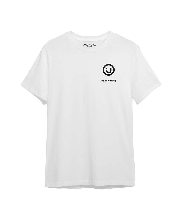 New Arrivals Josef Seibel T-shirt "Joy of Walking" - White